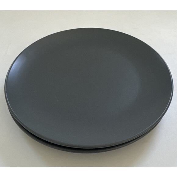 Set of 2 IKEA of Sweden Salad Plates 12011 MATTE Gray MCM Modern - Picture 1 of 9
